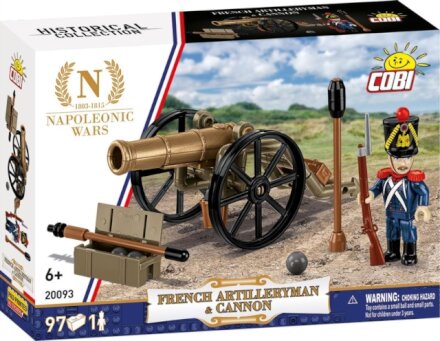 HC NW /20093/ FRENCH ARTILLERYMAN & CANNON 96 PCS