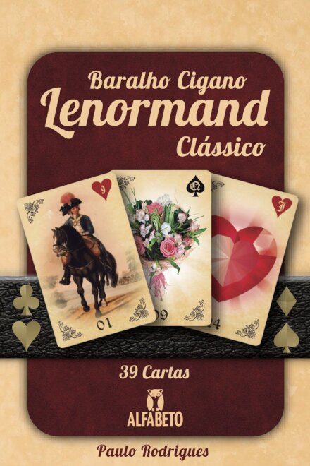 Baralho cigano Lenormand clássico com 39 cartas