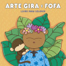 Arte gira e fofa - Livro para colorir
