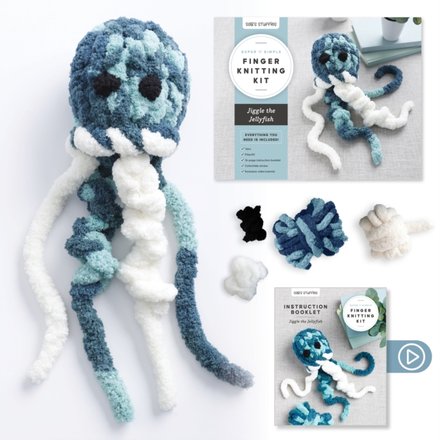 Super Simple Finger Knitting Kit Jiggle the Jellyfish