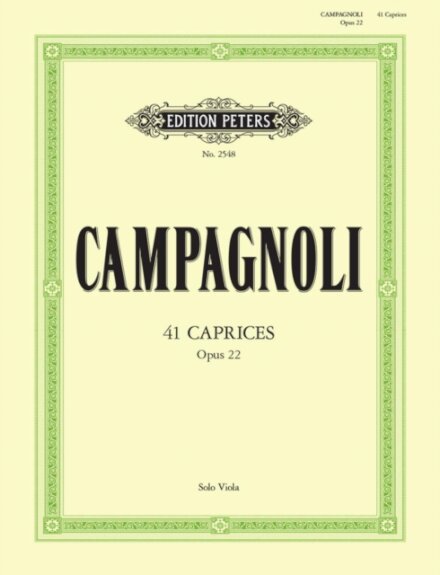 41 Caprices Op.22 for Solo Viola