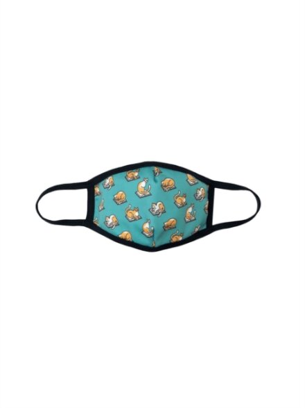 Face Mask - Curl Up with a Book (small adult)