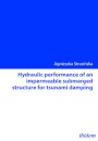 Hydraulic performance of an impermeable submerged structure for tsunami damping