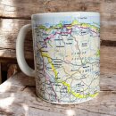 OS Map Ceramic Mug - Exmoor National Park