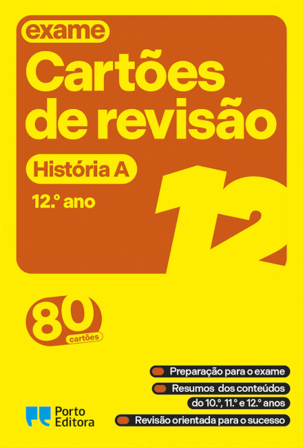 Cartões de revisão - Livro História A - 12.º ano