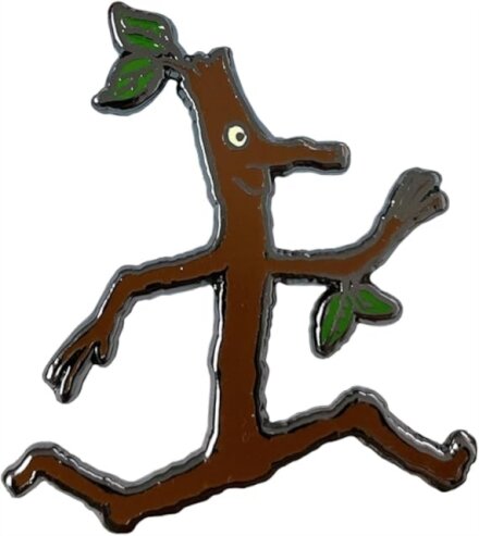 Stick Man Character Pin Badge