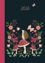 Hedgehog and Toadstools A6 Diary  2026