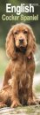 English Cocker Spaniel  Slim Calendar 2026  Dog Breed Slimline Calendar - 12 Month