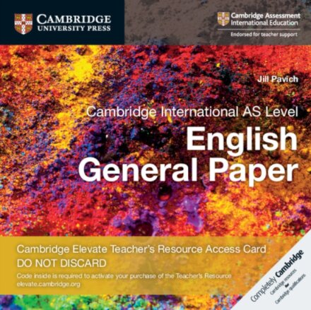 Cambridge International AS Level English General Paper Digital Teacher's Resource Access Card