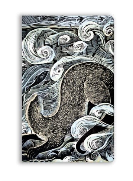 Angela Harding: Shetland Otter, Shetland Sea (Soft Touch Journal)