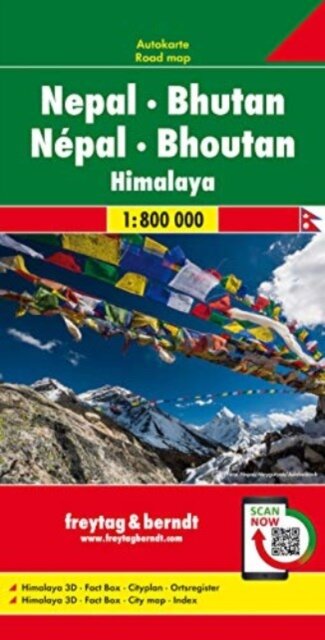 Nepal - Bhutan, Automap 1:800.000