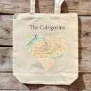 OS Map Premium Canvas Tote Bag - Cairngorms National Park