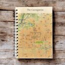 OS Map Wooden Lined Notebook - Cairngorms National Park