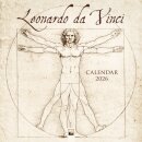 Leonardo da Vinci Wall Calendar 2026 (Art Calendar)