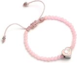 Barbie Pink Bead Friendship Bracelet with Heart Shaped Bead