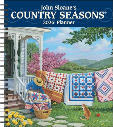 John Sloane's Country Seasons® 12-Month 2026 Monthly/Weekly Planner Calendar