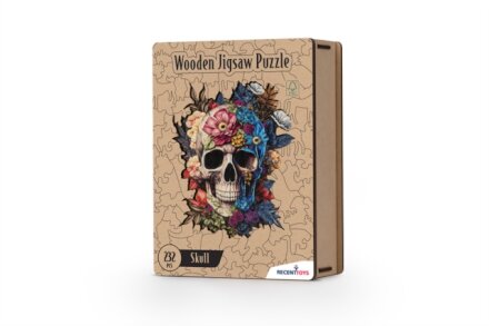 Wooden Puzzle - Skull