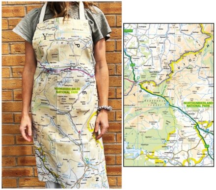 OS Map Adult Apron - Northumberland National Park