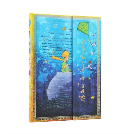 Saint-Exupery, The Little Prince (Embellished Manuscripts Collection) Midi Lined Hardcover Journal (Wrap Closure)