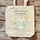 OS Map Premium Canvas Tote Bag - Loch Lomond and The Trossachs National Park