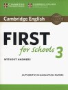 Cambridge English First for Schools 3 Student's Book without Answers