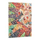 2026 Gaudi's Sun (Gaudi’s Mosaics) Midi 12-month Horizontal Hardcover Flexi Dayplanner 2026 (Wrap Closure)