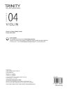 Trinity College London Violin Exam Pieces From 2020: Grade 4 (part only)