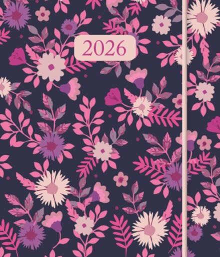 Ditsy Flowers Square Pocket Diary 2026