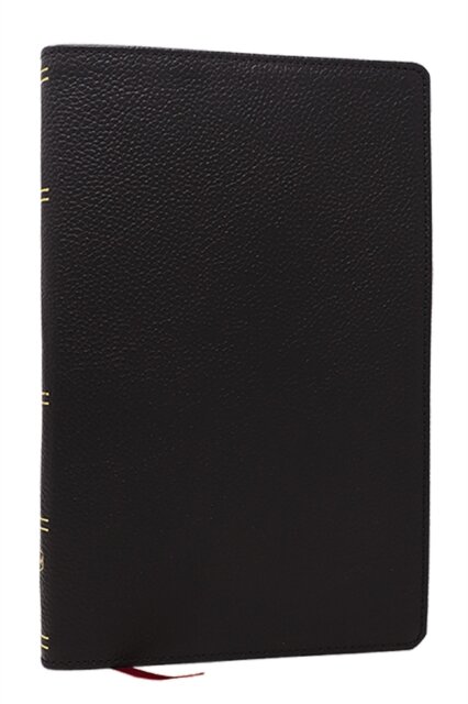 KJV, Personal Size New Testament, Black Genuine Leather, Red Letter, Comfort Print