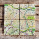 OS Map Ceramic Four Coaster Set - Brecon Beacons National Park
