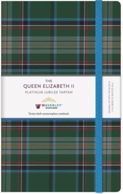The Queen Elizabeth II Platinum Jubilee Tartan Cloth Large Notebook