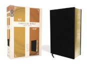 KJV, Amplified, Parallel Bible, Large Print, Bonded Leather, Black, Red Letter