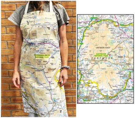 OS Map Adult Apron - Dartmoor National Park
