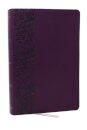 KJV Giant Print End-of-Verse Reference Bible, Purple Leathersoft, Red Letter, Comfort Print