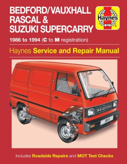 Bedford/Vauxhall Rascal & Suzuki Supercarry (86 - Oct 94) Haynes Repair Manual