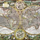 Adult Sustainable Jigsaw Puzzle Pieter van den Keere: Antique Map of the World