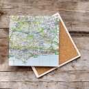OS Map Ceramic Single Coaster - South Downs National Park
