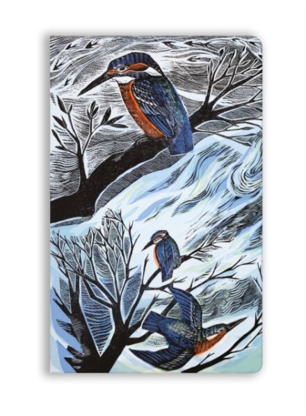 Angela Harding: Suffolk Kingfishers (Soft Touch Journal)