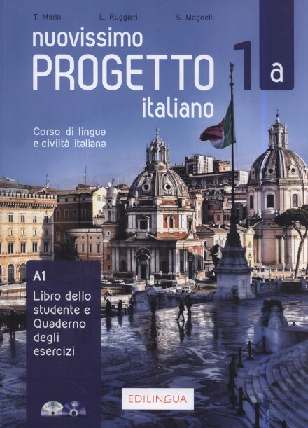 Nuovissimo Progetto italiano 1a – Corso di lingua e civiltà italiana - Libro dello studente e Quaderno degli esercizi DVD video + CD Audio - 184 pages