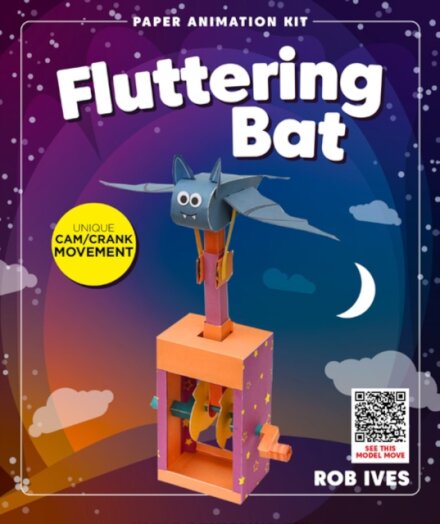 Fluttering Bat -Rob Ives Paper Animation Kit