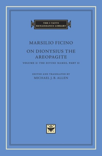On Dionysius the Areopagite