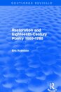Restoration and Eighteenth-Century Poetry 1660-1780 (Routledge Revivals)