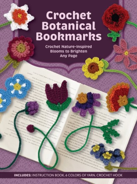 Crochet Botanical Bookmarks