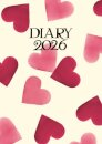 Emma Bridgewater Big Pink Hearts A6 Diary 2026