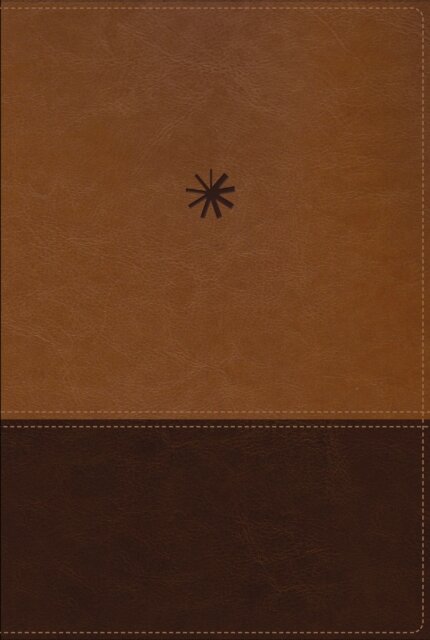 NBLA, Biblia Cronologica de Estudio, Interior a cuatro colores, Leathersoft, dos tonos cafe, Comfort Print