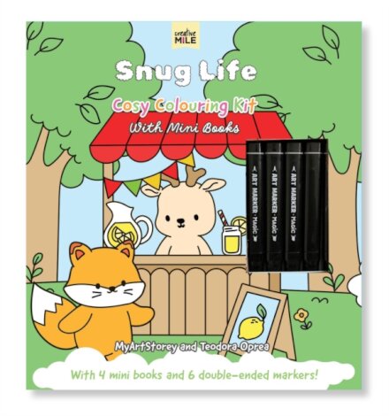 Snug Life: Cosy Colouring Kit with Mini Books
