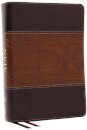 NKJV Study Bible, Leathersoft, Brown, Full-Color, Thumb Indexed, Comfort Print
