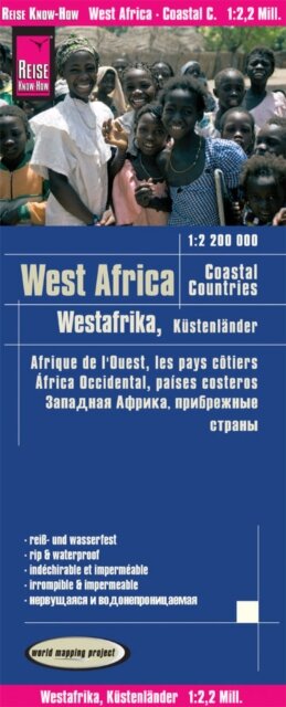 West Africa, coastal countries(1:2.200.000) : from Senegal to Nigeria