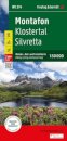 Montafon, Klostertal, Silvretta Hiking, Cycling Leisure Map
