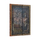 2026 Michelangelo, Handwriting (Embellished Manuscripts Collection) Midi 12-month Vertical Hardcover Flexi Dayplanner 2026 (Wrap Closure)